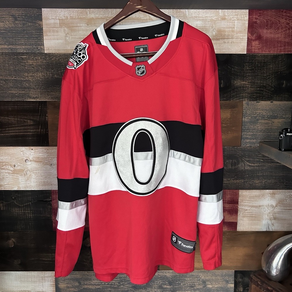 2017 Ottawa Senators NHL 100 Event Alternate Fanatics Jersey Size XL